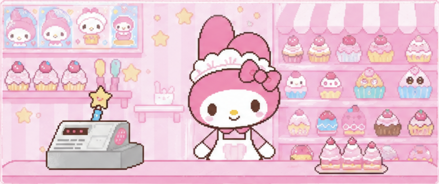 Melody at the Wonderland Bakery counter